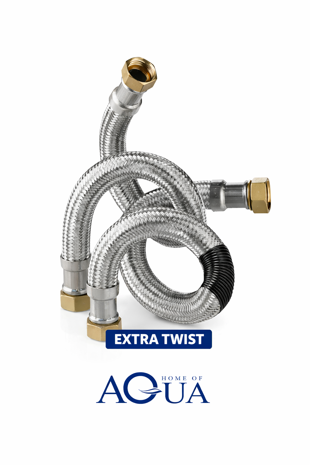 EXTRA TWIST FF-3434 Flexibler Anschlussschlauch (Panzerschlauch) – 3/4" × 3/4" (DN19)