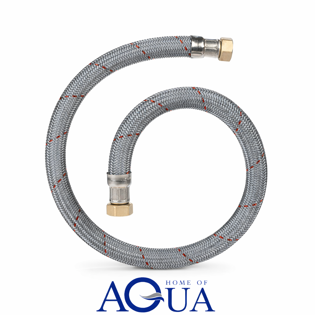 EXTRA TWIST Flexibler Anschlussschlauch (Panzerschlauch) – 1 1/2" × 1 1/2" (DN40)