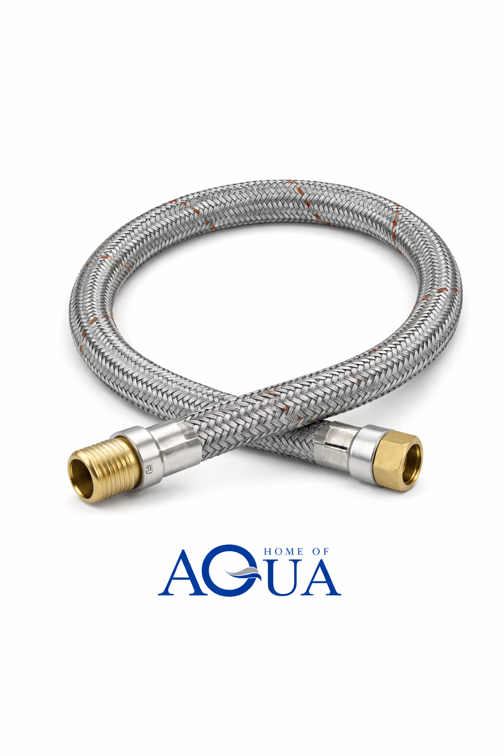 EXTRA TWIST Flexibler Anschlussschlauch (Panzerschlauch) – 1 1/2" × 1 1/2" (DN40)
